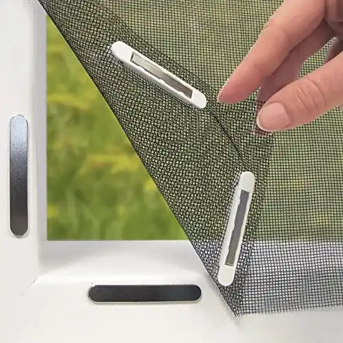 EASYmaxx Fliegengitter für Fenster mit Magnetbefestigung