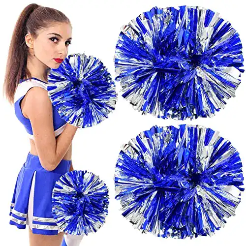 Cheerleader-Pompons Colexy aus Metallfolie, 2 Stück