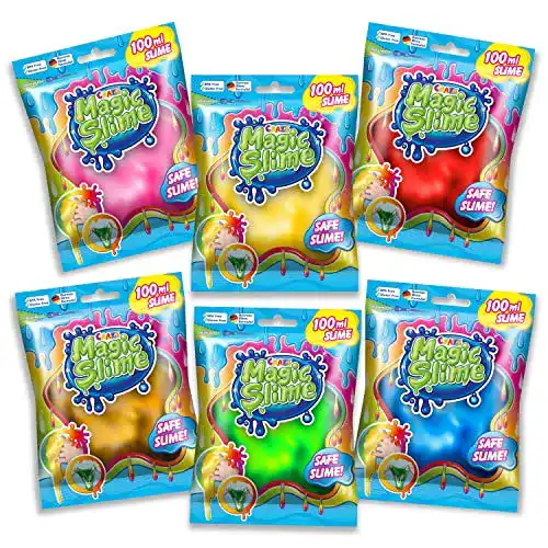 Schleim-Set CRAZE Magic Slime Foilbag für Kinder – 6er Set