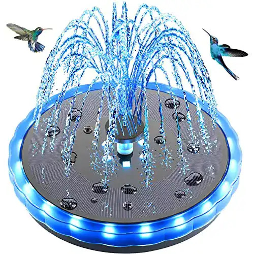 Solar Springbrunnen SZMP 4W mit 4000mAh Batterie für Teich und Garten
