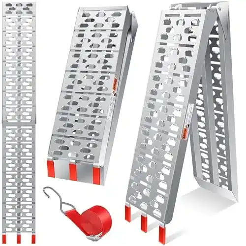 Auffahrrampe Masko 340 kg faltbare Aluminium Verladerampe