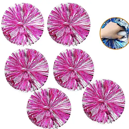 Cheerleader-Pompons Yipueternity 6 Stück Pom Poms