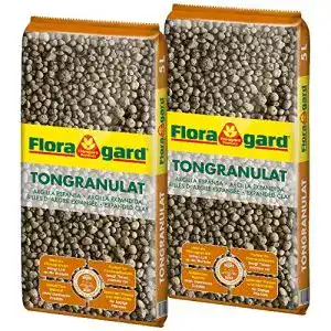 Pflanzgranulat Floragard Blähton Tongranulat 10 Liter (2×5 Liter)