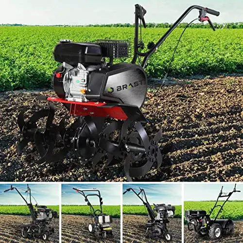 Motorhacke Brast Benzin Gartenfräse 2,6 PS bis 7 PS im Vergleich