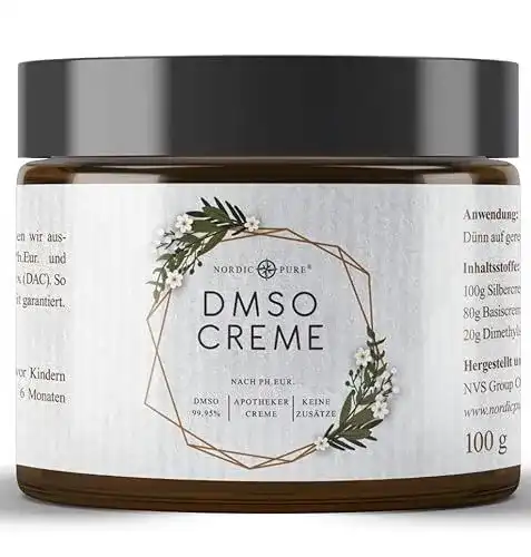 Dmso-Salbe Nordic Pure DMSO Creme mit 99,9% Reinheit