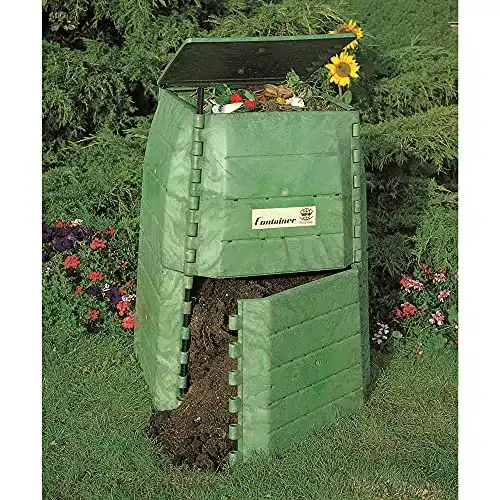Thermokomposter aus dickwandigem Kunststoff für Küchen- und Gartenabfälle