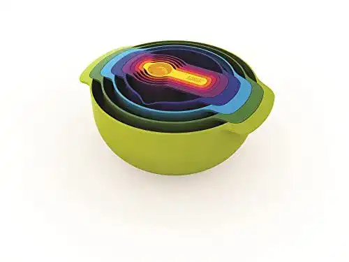Joseph Joseph Kunststoff Nest 9 Plus, 9-teiliges Set aus Plastikschüsseln