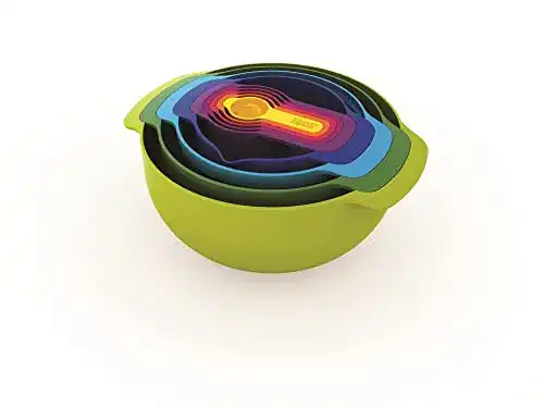Joseph Joseph Kunststoff Nest 9 Plus, 9-teiliges Set aus Plastikschüsseln