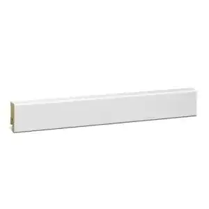 Sockelleiste KGM Modern – Weiße MDF Fußbodenleiste für PVC, Vinyl und Laminat
