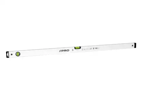 Messlatte PRO 600 Wasserwaage 120cm mit 2% Gefälle