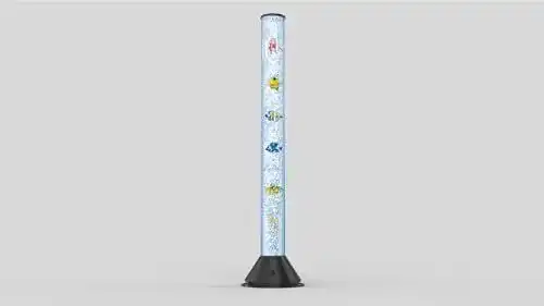 Wassersäule mit LED-Design und Fernbedienung, 120 cm hoch