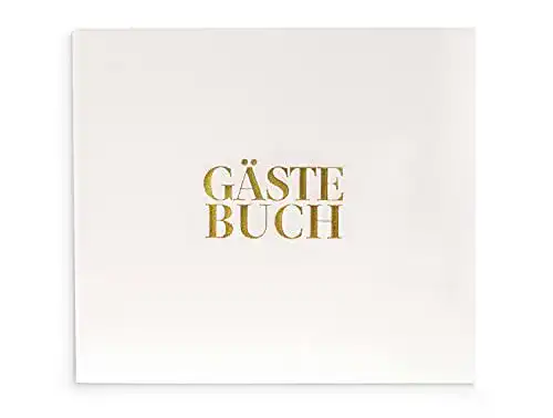 Gästebuch Chili Originals Leder Design mit modernem weißen Cover