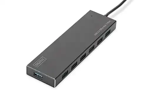 USB-Hub Digitus DA-70241-1 mit 7 Ports und USB 3.2 Gen 1