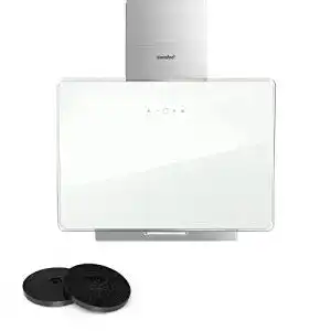 Dunstabzugshaube 60 cm Comfee A+ in Weiß mit Touchscreen und LED