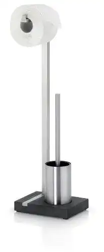 WC-Garnitur Blomus Menoto Stand aus mattiertem Edelstahl