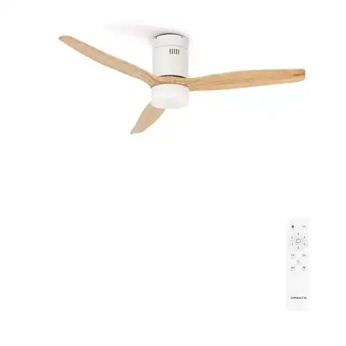 Deckenventilator Windcalm in Weiß mit LED-Beleuchtung