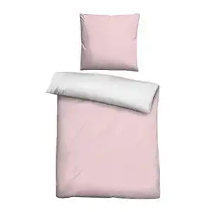 Microfaser Bettwäsche von Castell in Rose 135×200 cm