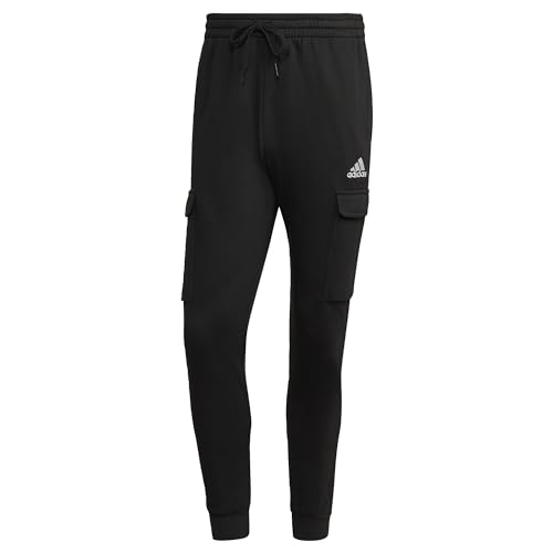Cargohose für Herren von adidas mit Fleece und tapered Schnitt