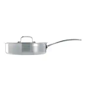 Le Creuset Unbeschichtete Sautépfanne aus 3-lagigem Edelstahl, Ø 24 cm