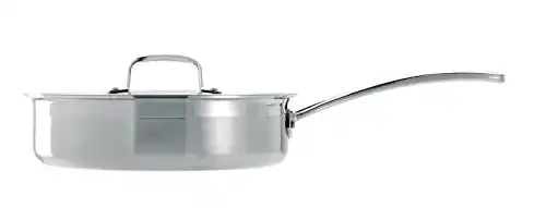 Le Creuset Unbeschichtete Sautépfanne aus 3-lagigem Edelstahl, Ø 24 cm