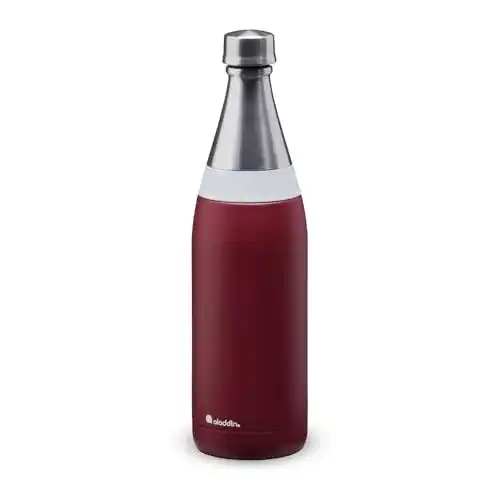 Aladdin Fresco Thermavac Trinkflasche 0,6L Edelstahl Burgunderrot