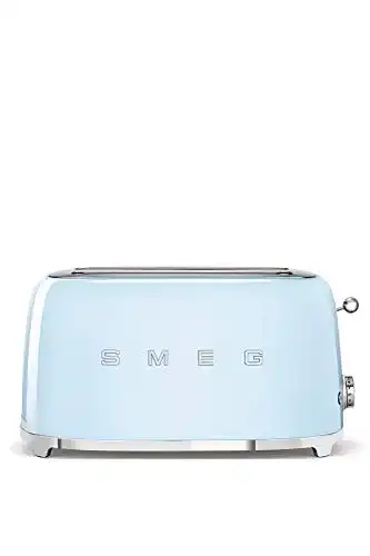 Toaster Smeg TSF02PBEU mit 4 Scheiben in Pastellblau