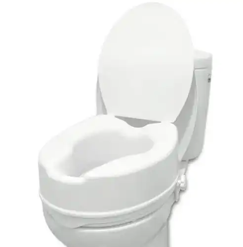 Toilettensitzerhöhung mit Deckel 15 cm von PEPE Mobility, Weiß