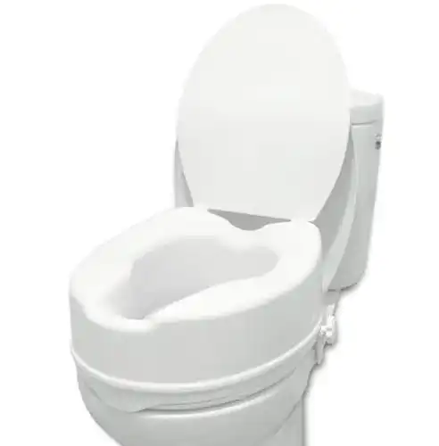 Toilettensitzerhöhung mit Deckel 15 cm von PEPE Mobility, Weiß