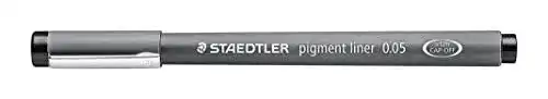 Fineliner von Staedtler mit 0,05 mm Linienbreite und pigmentierter Tinte