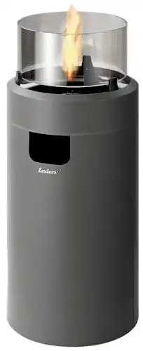 Gasfeuerstelle Enders Nova LED M in Grau/Schwarz