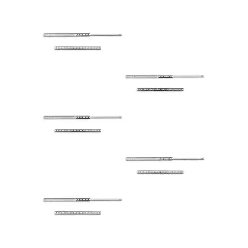 Schubladenschienen Emuca 3009705 – 5 Sets mit 10 Stück