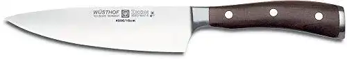 Wüsthof Kochmesser Ikon mit 16 cm Klinge und Holzgriff