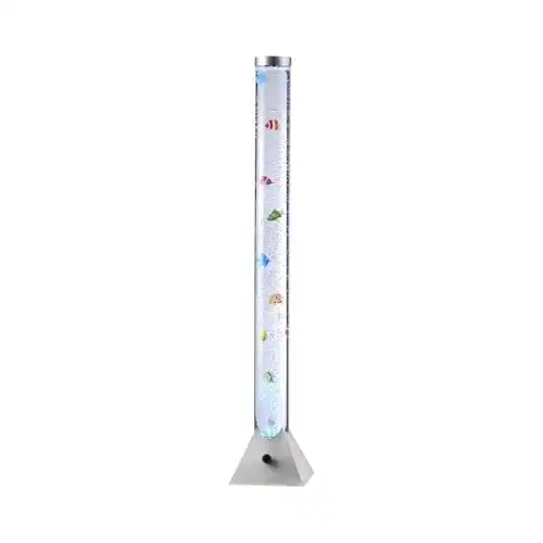 Wassersäule Leuchtendirekt H 120 cm mit LED Farbwechsel und Fischen