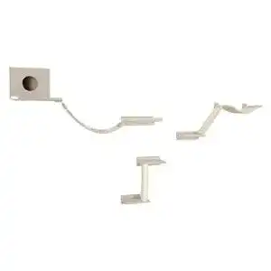 Katzen Kletterwand Kerbl Pet Mount Everest 9-teilig in Beige