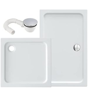 Duschwanne Vilstein Acryl mit glasfaserverstärkter Konstruktion, 5 cm Höhe