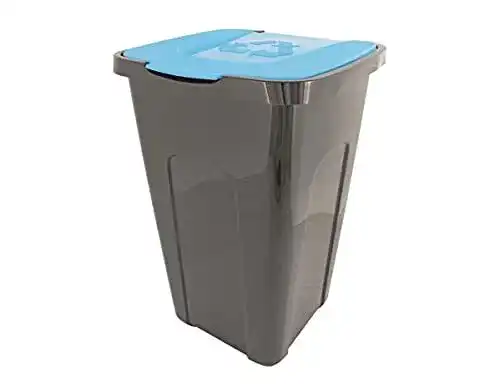 Altpapiertonne EuroDiscount mit farbigem Deckel und 50 Liter Fassungsvermögen