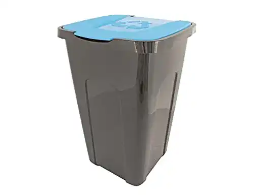 Altpapiertonne EuroDiscount mit farbigem Deckel und 50 Liter Fassungsvermögen