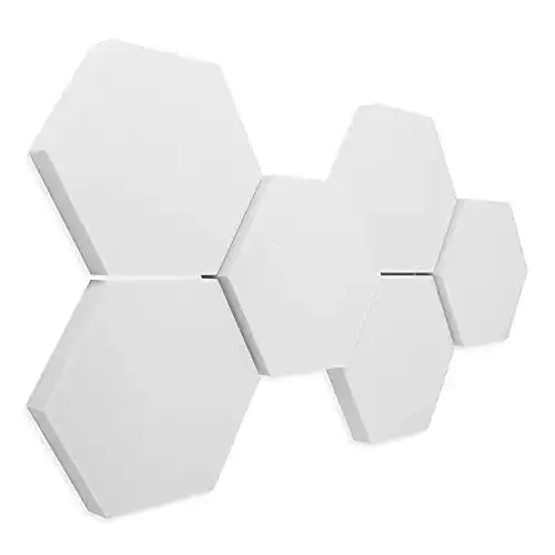 Schallabsorber Platino24 3D-Set Hexagon aus Basotect G+