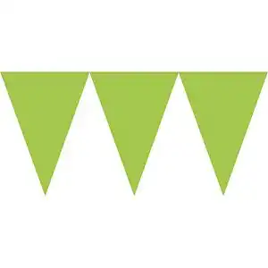 Wimpelkette Amscan Kiwi Green Papier Girlande 4,5 Meter