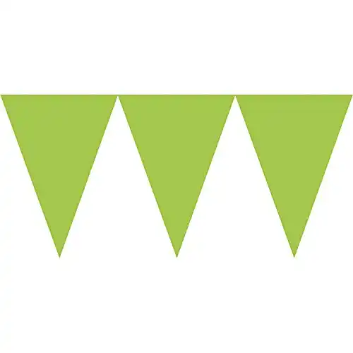 Wimpelkette Amscan Kiwi Green Papier Girlande 4,5 Meter