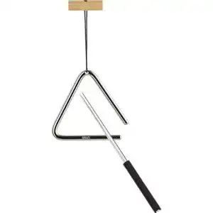 Triangel Nino Percussion mit Schlägel Klein Musikinstrument für Kinder