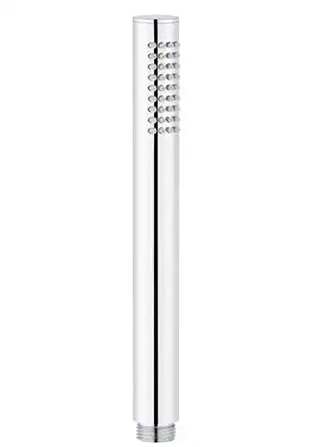 Stabhandbrause Grünblatt Design aus verchromtem Messing