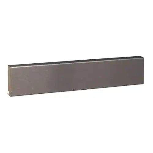 Sockelleiste KGM Modern – Folierte MDF Fußbodenleiste in Edelstahl-Optik