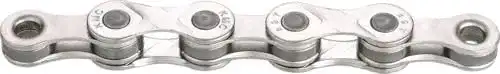 KMC e9 Silver Fahrradkette 9-Fach für Unisex-Radfahrer