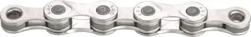 KMC e9 Silver Fahrradkette 9-Fach für Unisex-Radfahrer