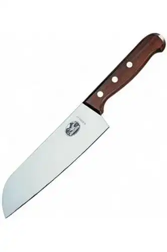 Victorinox Kochmesser Wood Santokumesser mit Holzgriff, 17 cm