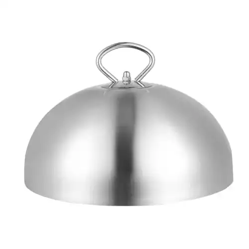 Burgerglocke Hemoton Edelstahl Steakhaube 26 cm für Grill und Küche