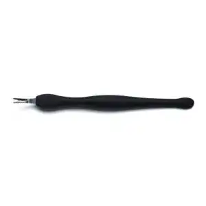 Nagelhautmesser Pfeilring, 11 cm, schwarz, Softtouch