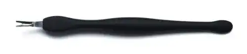 Nagelhautmesser Pfeilring, 11 cm, schwarz, Softtouch