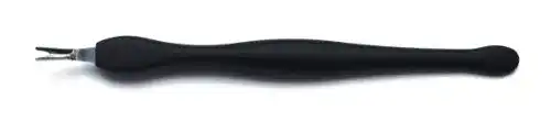 Nagelhautmesser Pfeilring, 11 cm, schwarz, Softtouch